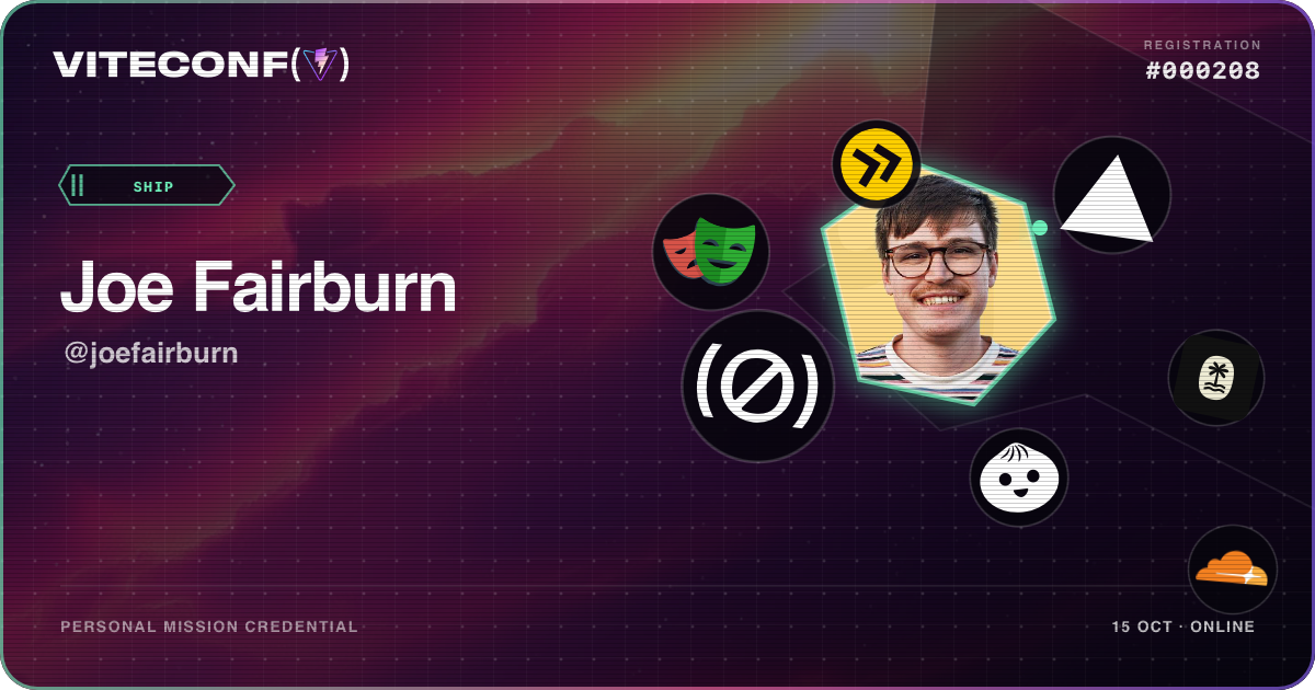 ViteConf community ticket 208