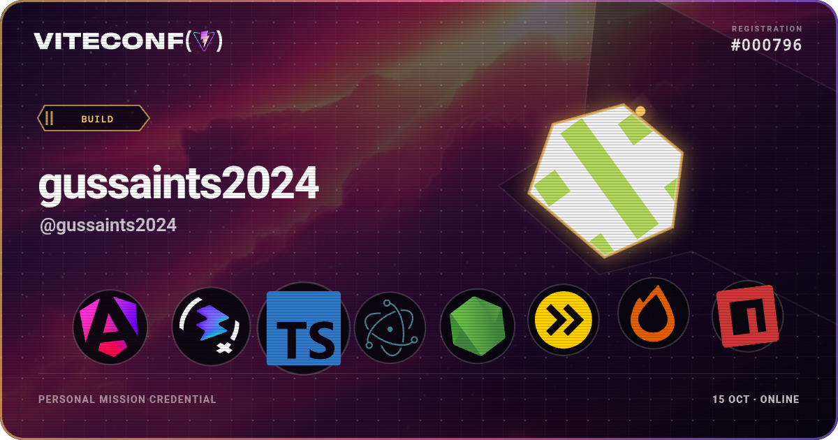 ViteConf community ticket 796