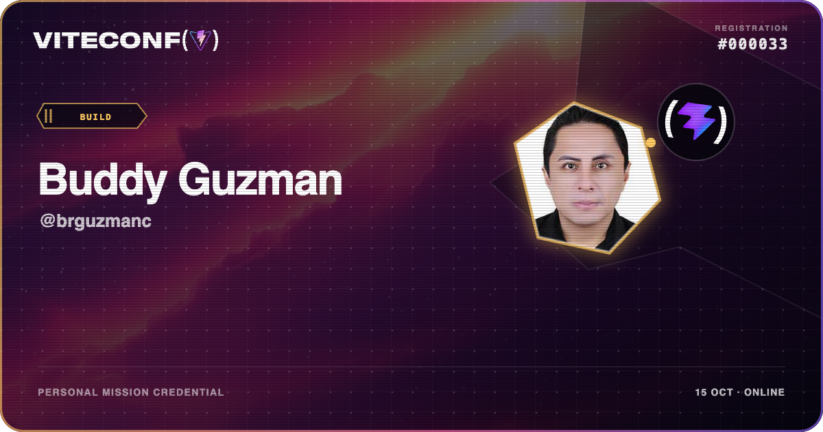 ViteConf community ticket 33