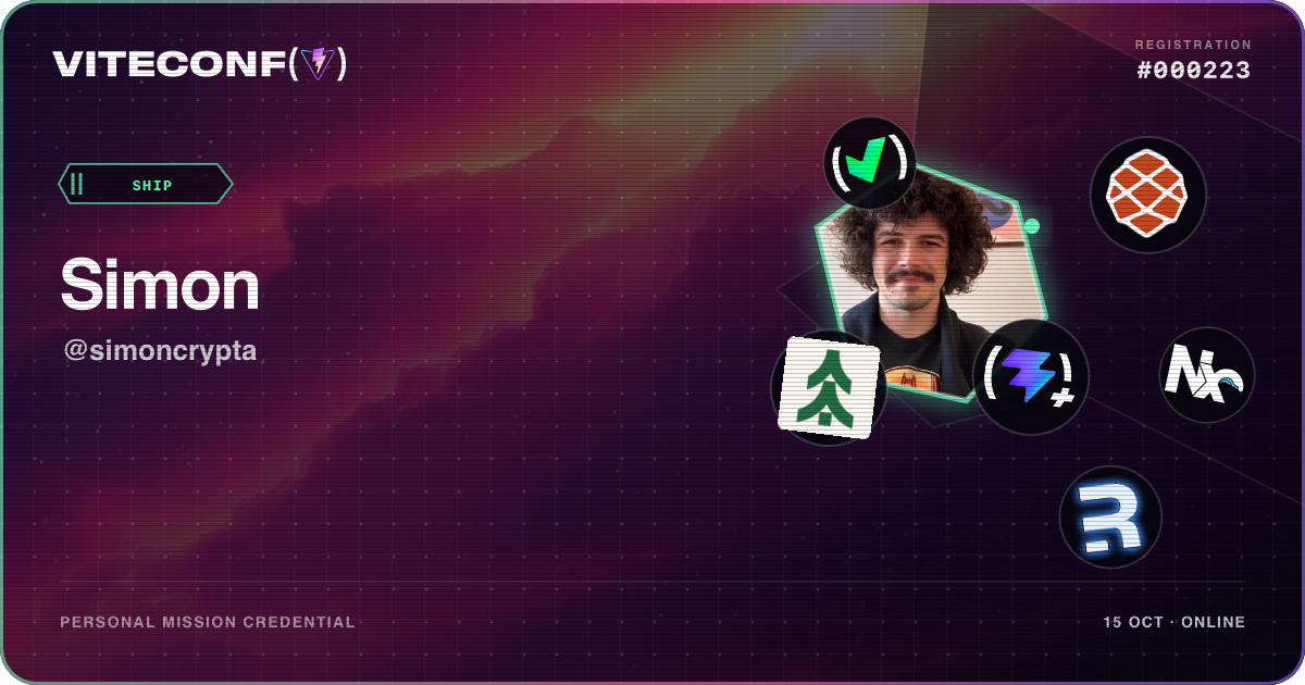ViteConf community ticket 223