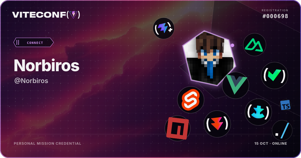 ViteConf community ticket 698