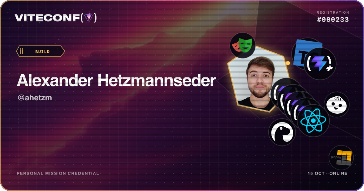 ViteConf community ticket 233