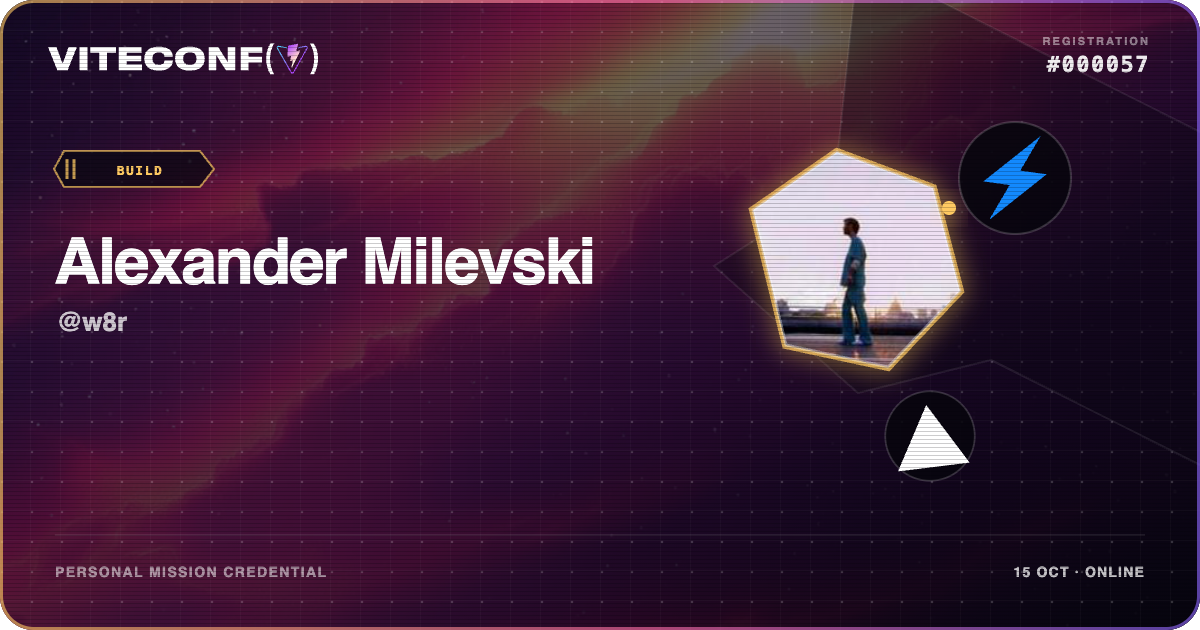 ViteConf community ticket 57