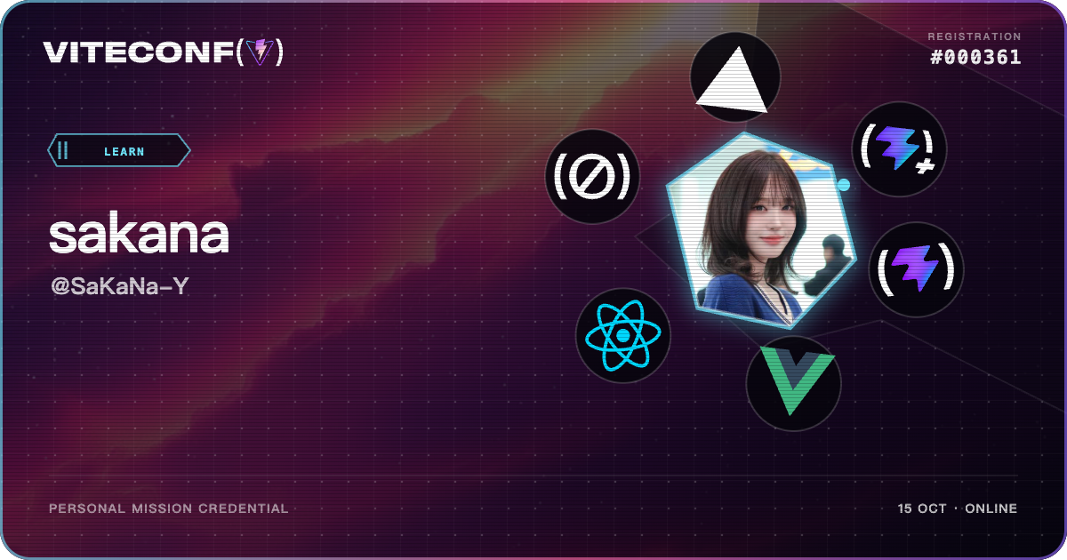 ViteConf community ticket 361