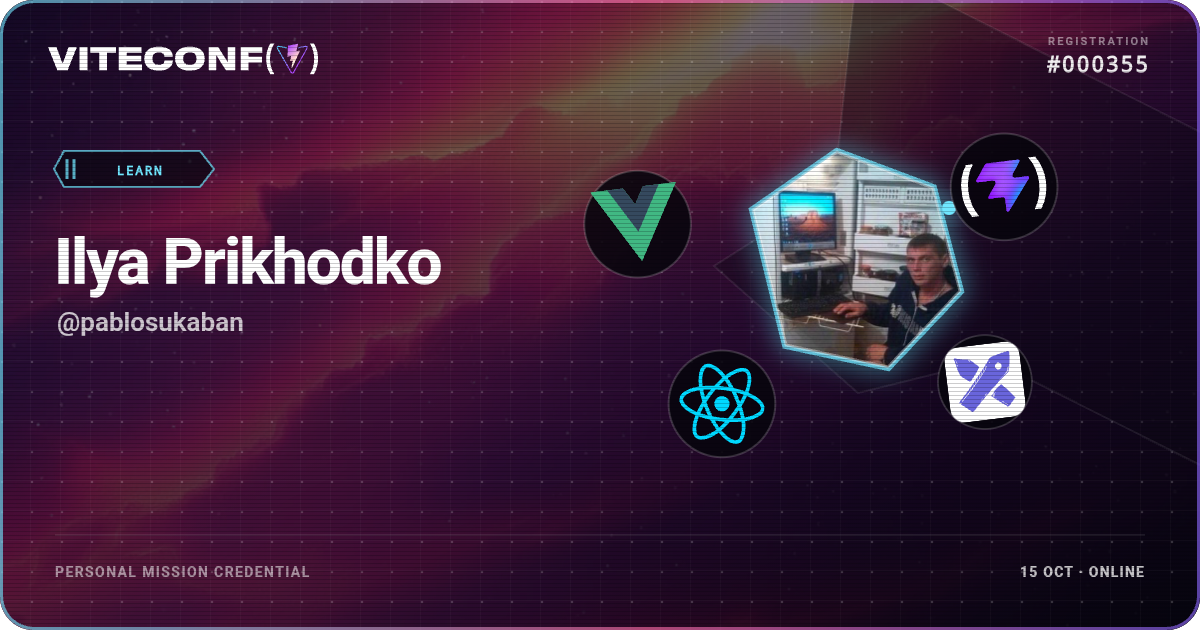 ViteConf community ticket 355