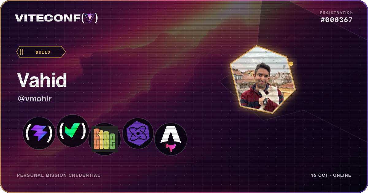 ViteConf community ticket 367
