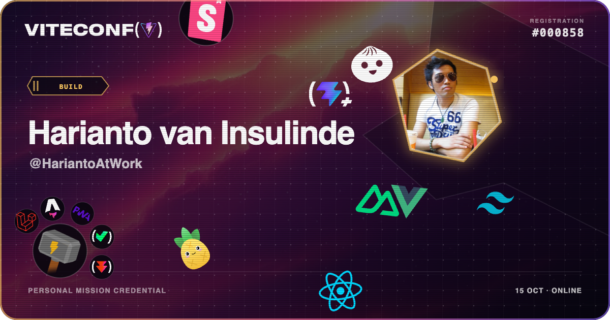 ViteConf community ticket 858