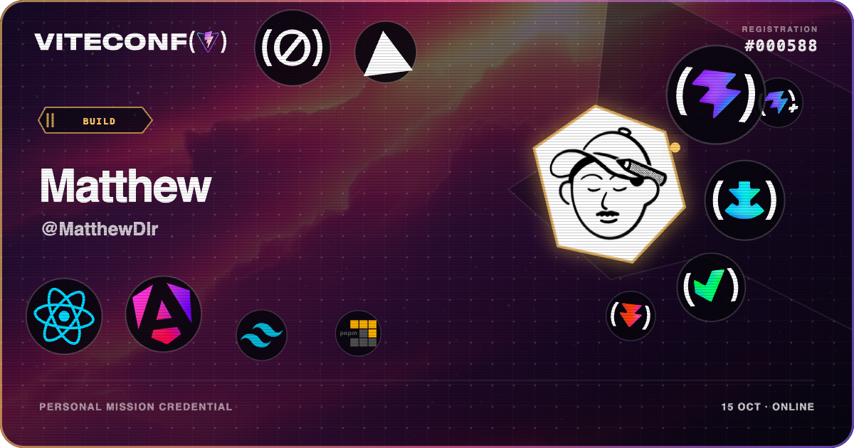 ViteConf community ticket 588