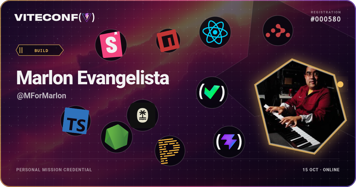 ViteConf community ticket 580