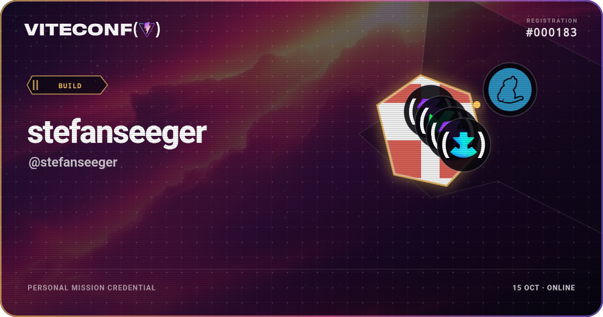 ViteConf community ticket 183