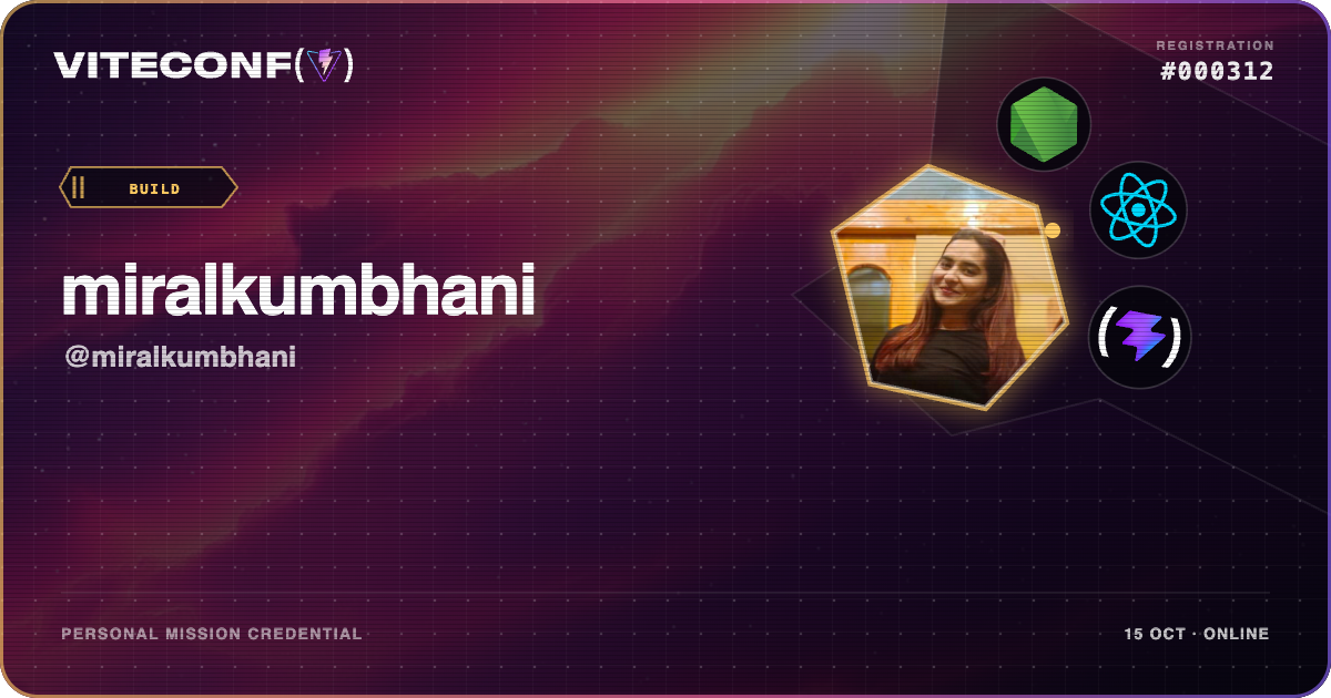 ViteConf community ticket 312