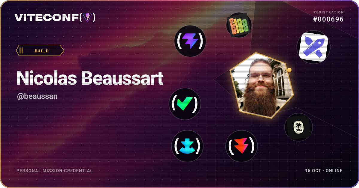 ViteConf community ticket 696
