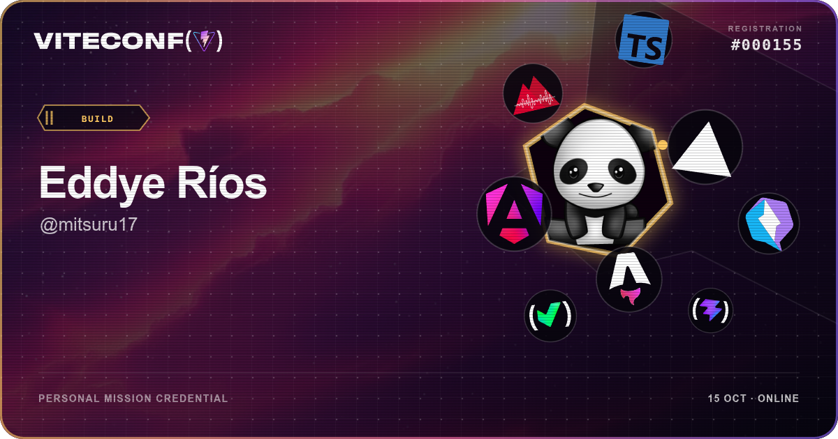 ViteConf community ticket 155