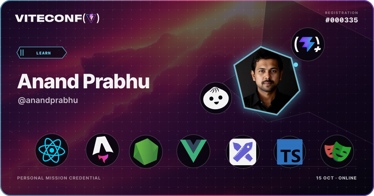 ViteConf community ticket 335