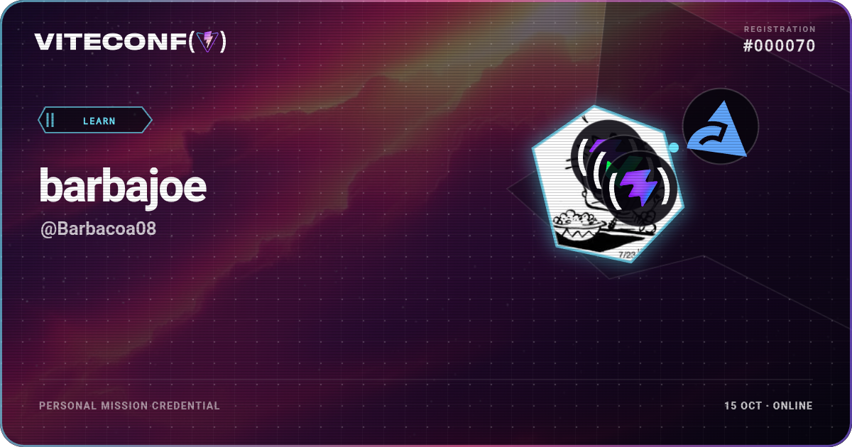 ViteConf community ticket 70