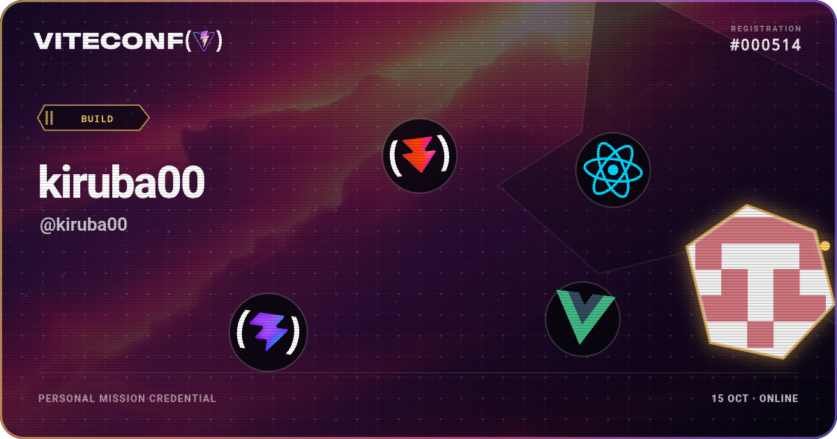 ViteConf community ticket 514