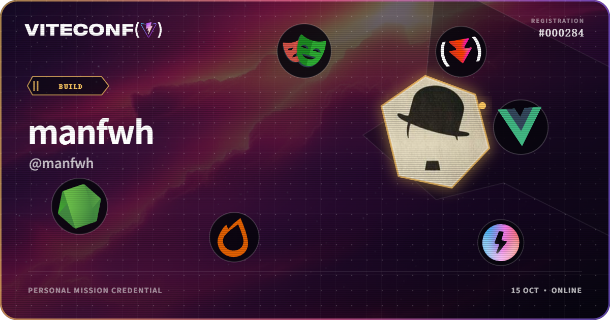 ViteConf community ticket 284