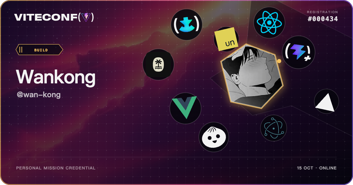 ViteConf community ticket 434