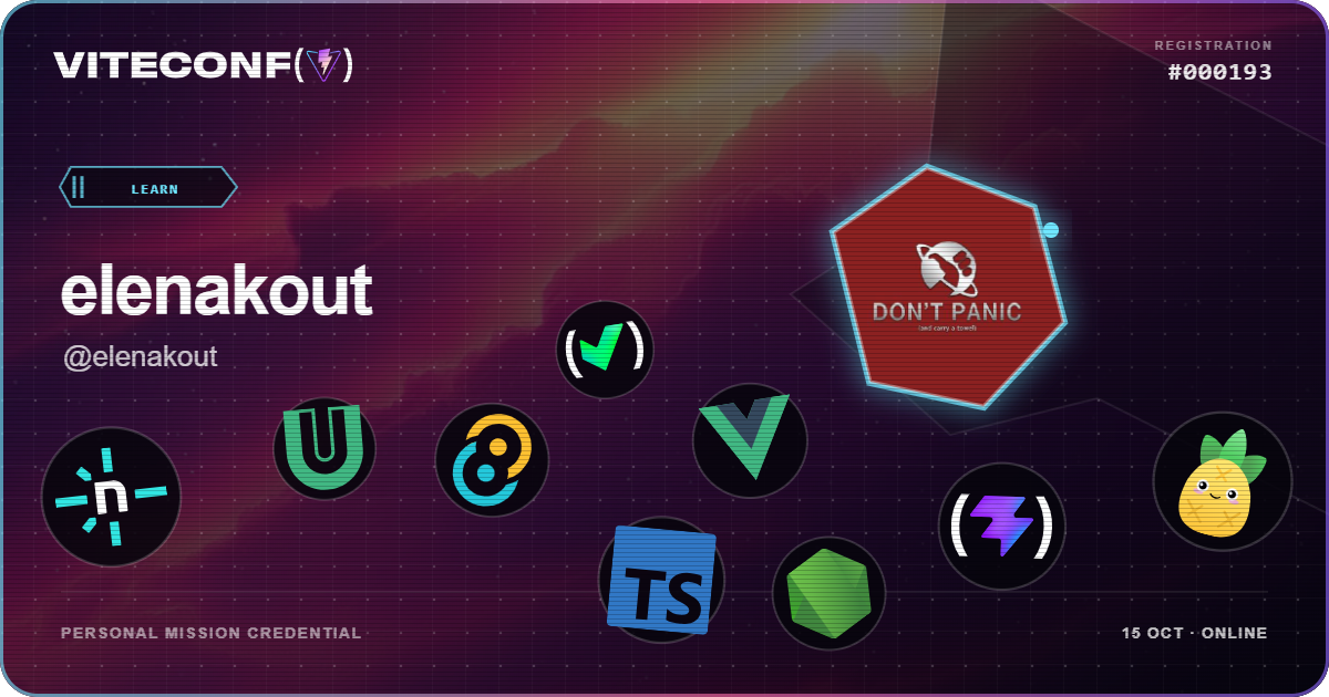 ViteConf community ticket 193