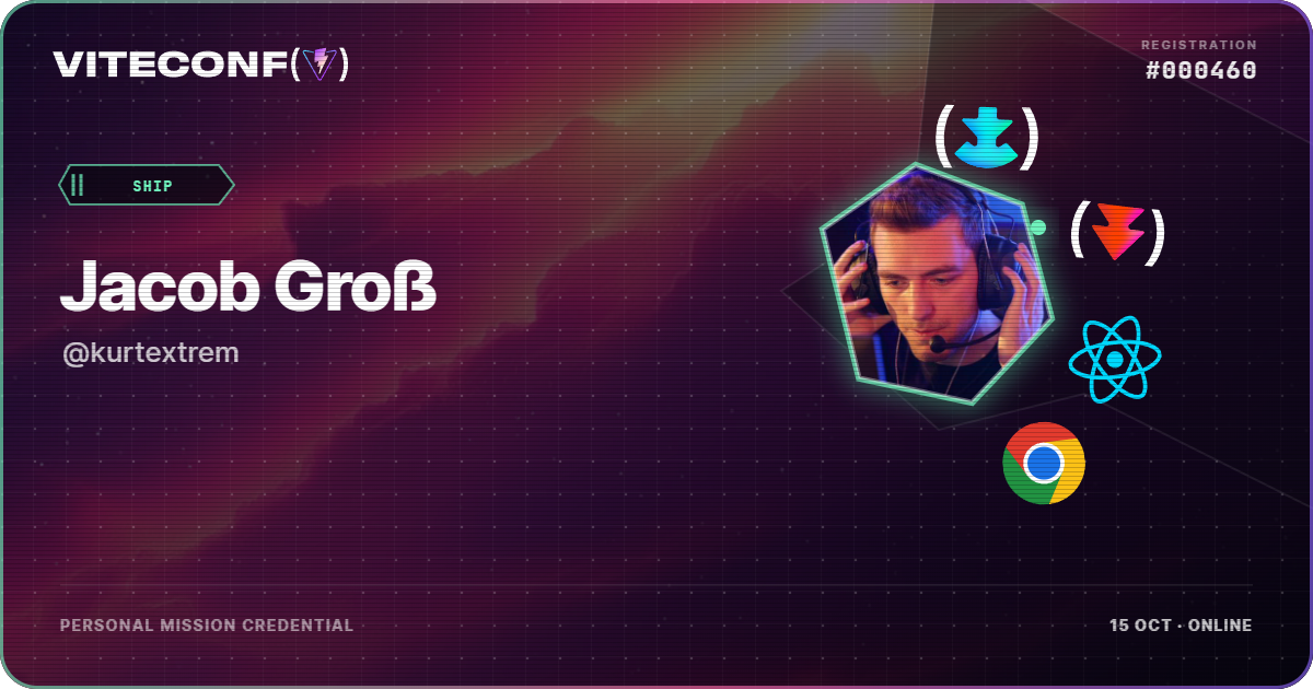ViteConf community ticket 460