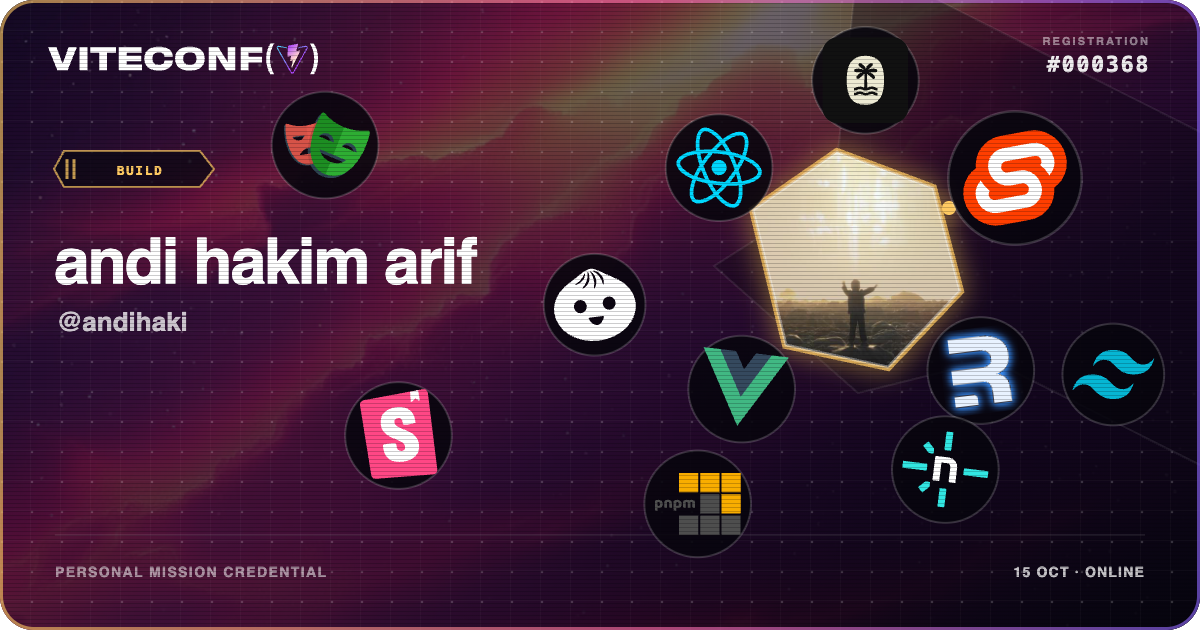 ViteConf community ticket 368
