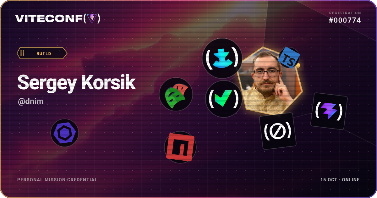 ViteConf community ticket 774