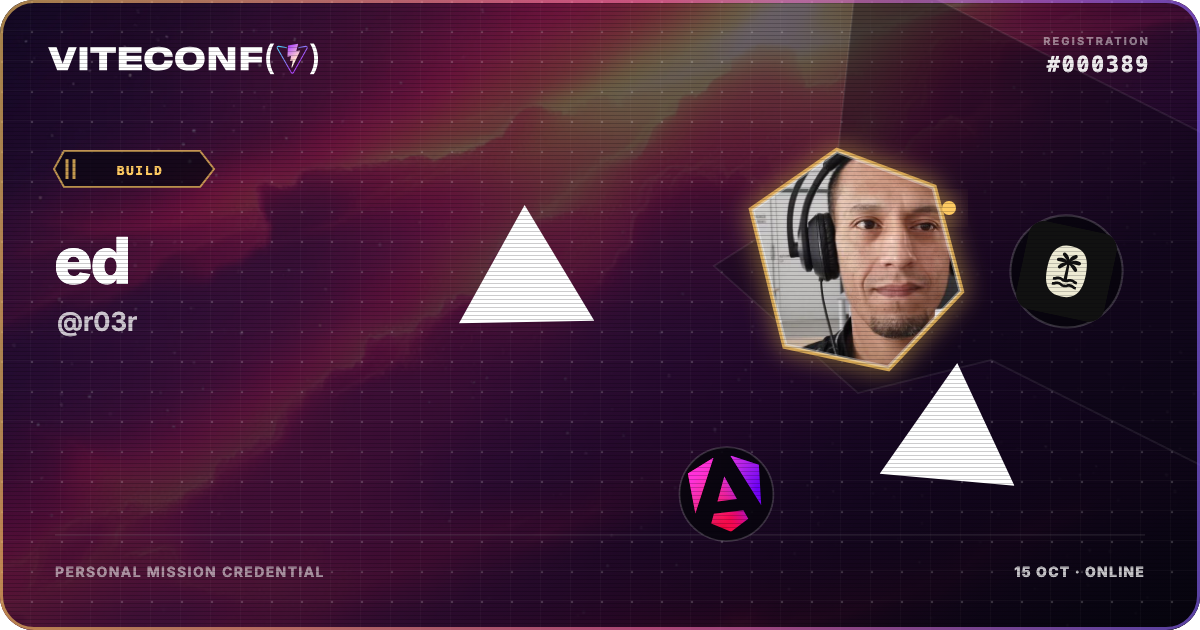 ViteConf community ticket 389