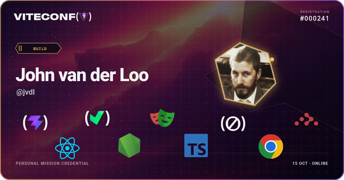 ViteConf community ticket 241