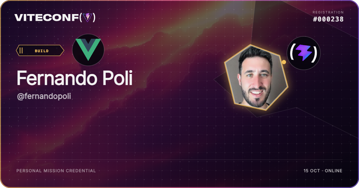 ViteConf community ticket 238