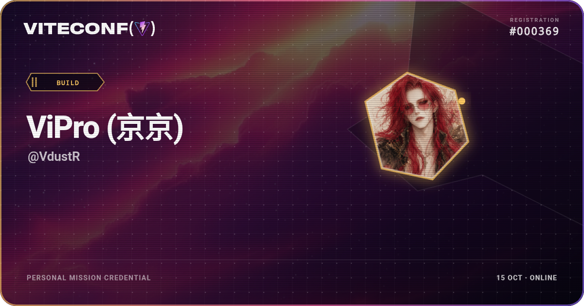 ViteConf community ticket 369