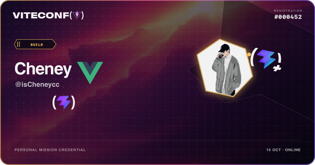 ViteConf community ticket 452