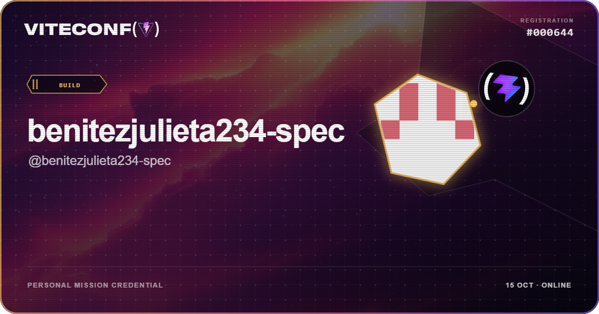 ViteConf community ticket 644