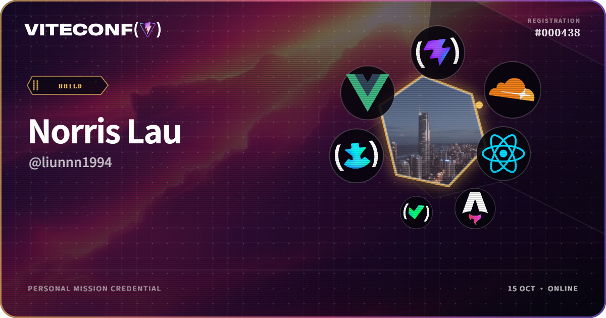 ViteConf community ticket 438