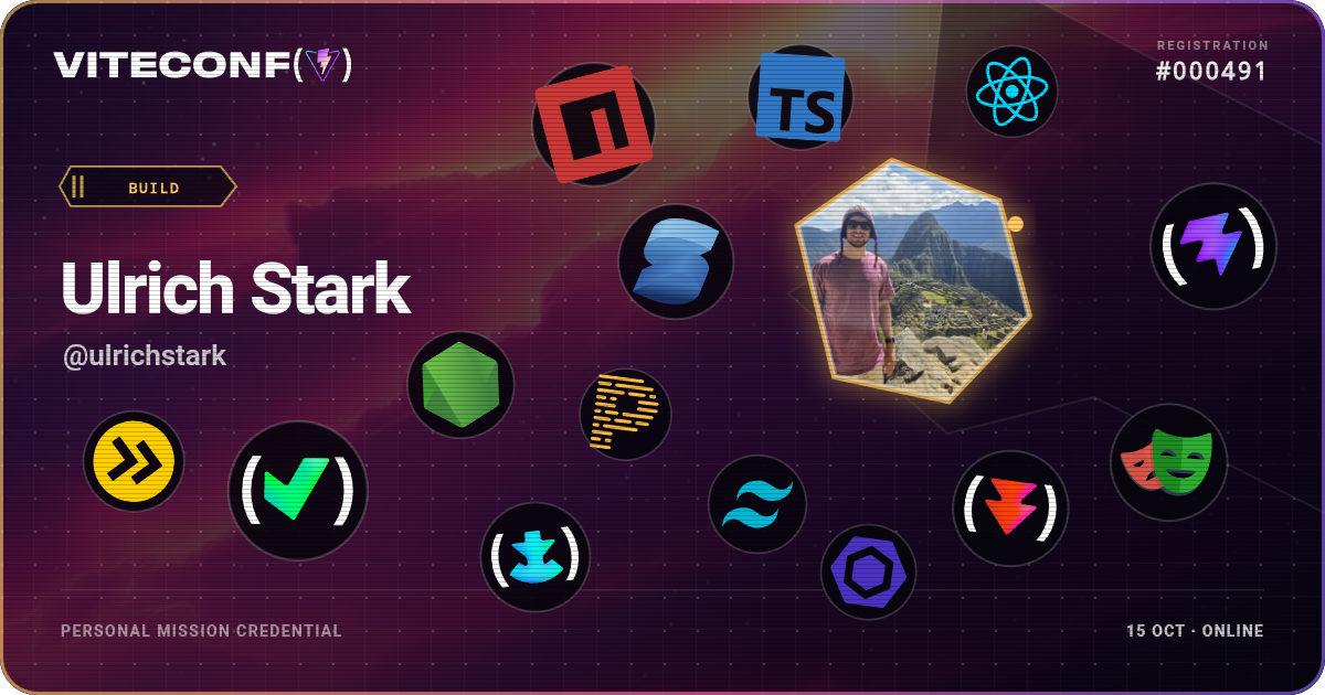 ViteConf community ticket 491