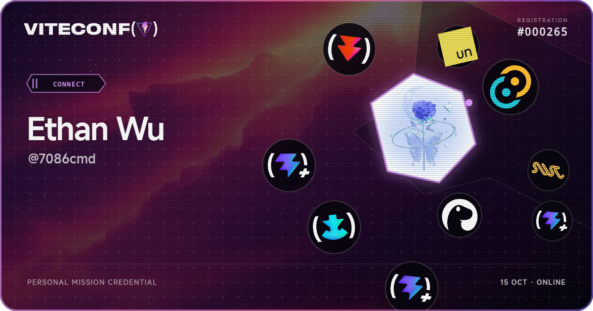 ViteConf community ticket 265