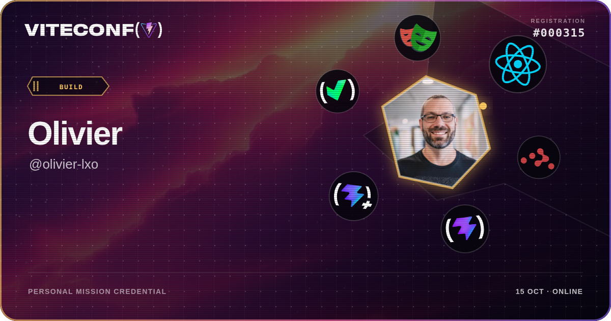 ViteConf community ticket 315