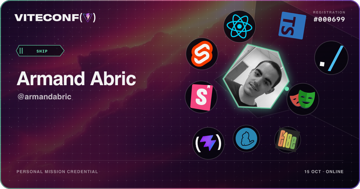 ViteConf community ticket 699