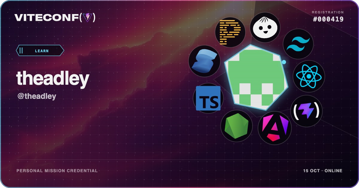 ViteConf community ticket 419