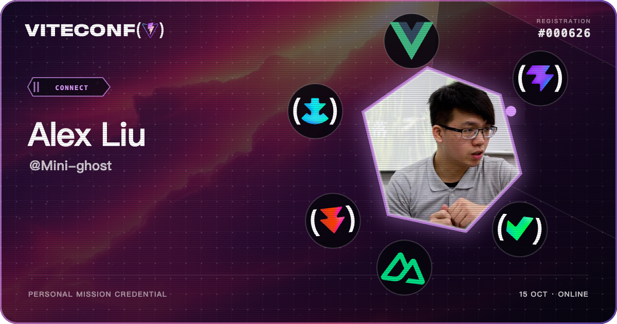 ViteConf community ticket 626
