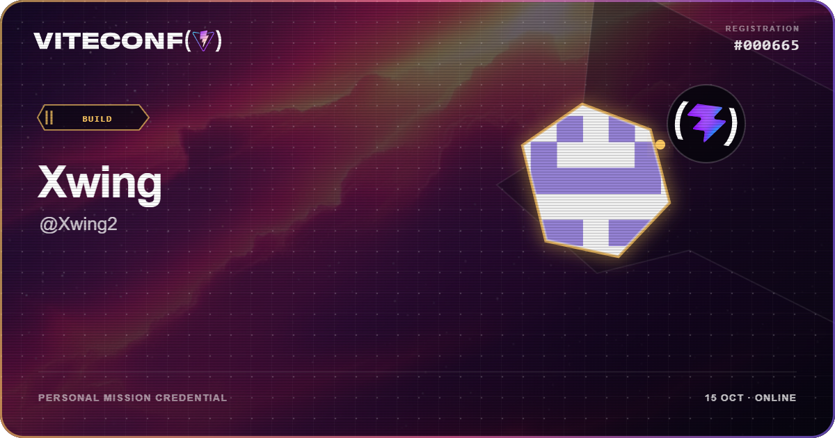 ViteConf community ticket 665
