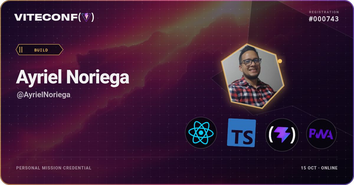 ViteConf community ticket 743
