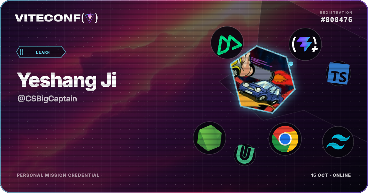 ViteConf community ticket 476