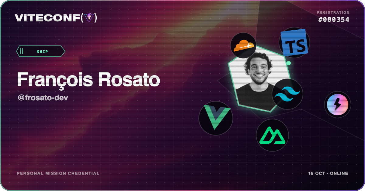 ViteConf community ticket 354