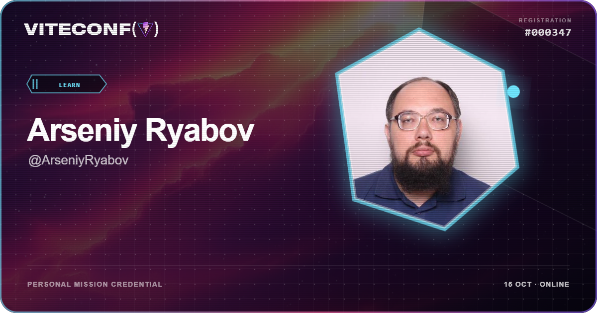ViteConf community ticket 347