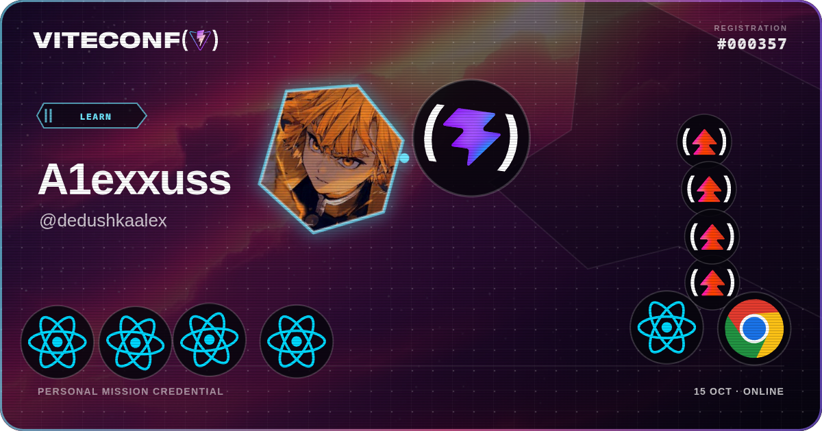 ViteConf community ticket 357