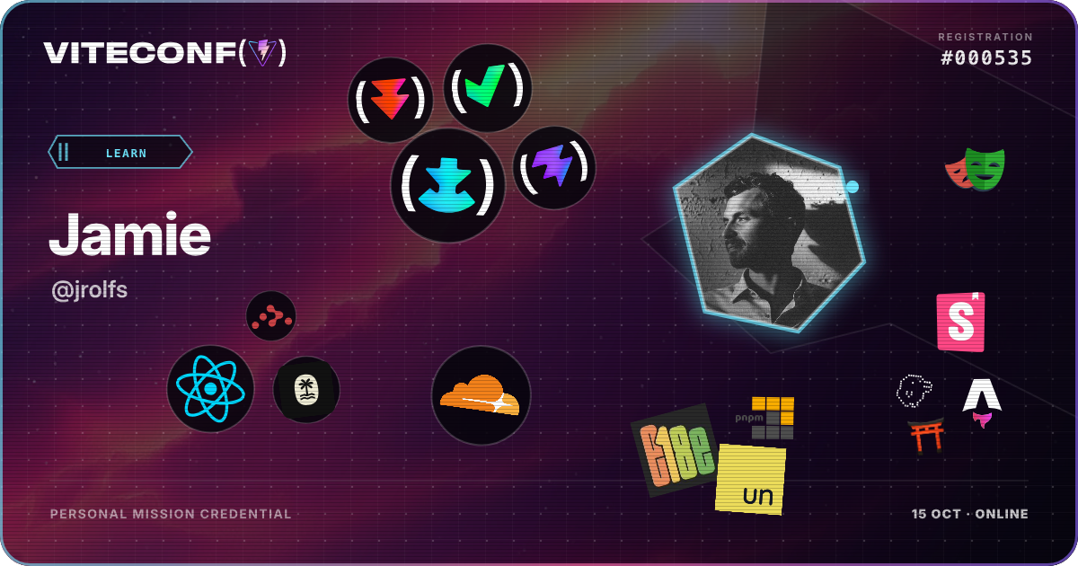 ViteConf community ticket 535