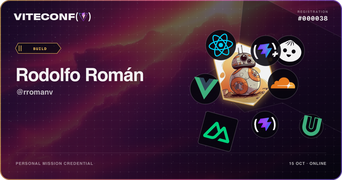 ViteConf community ticket 38