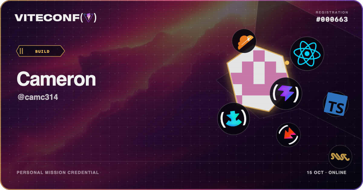 ViteConf community ticket 663