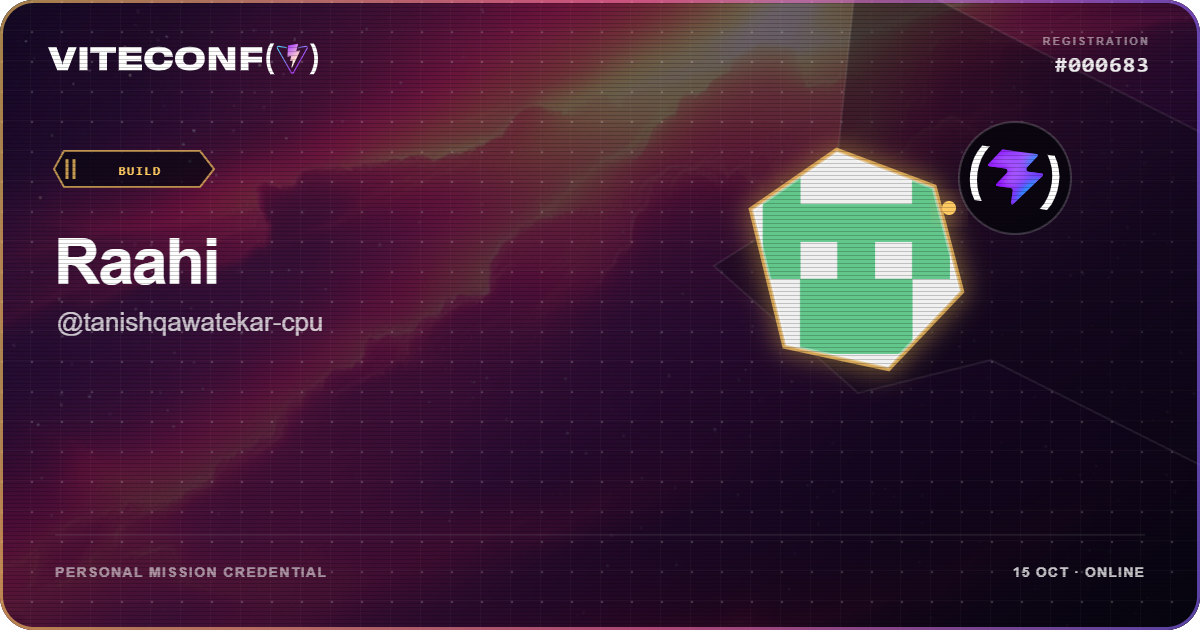 ViteConf community ticket 683