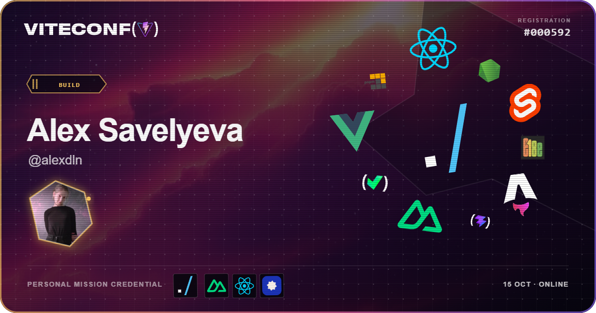 ViteConf community ticket 592